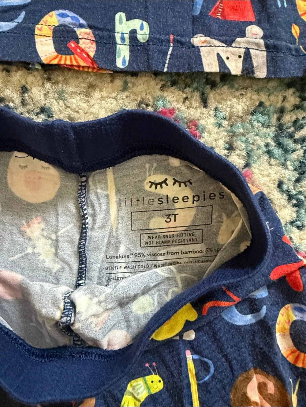 Little Sleepies Alphabet Friends pajamas